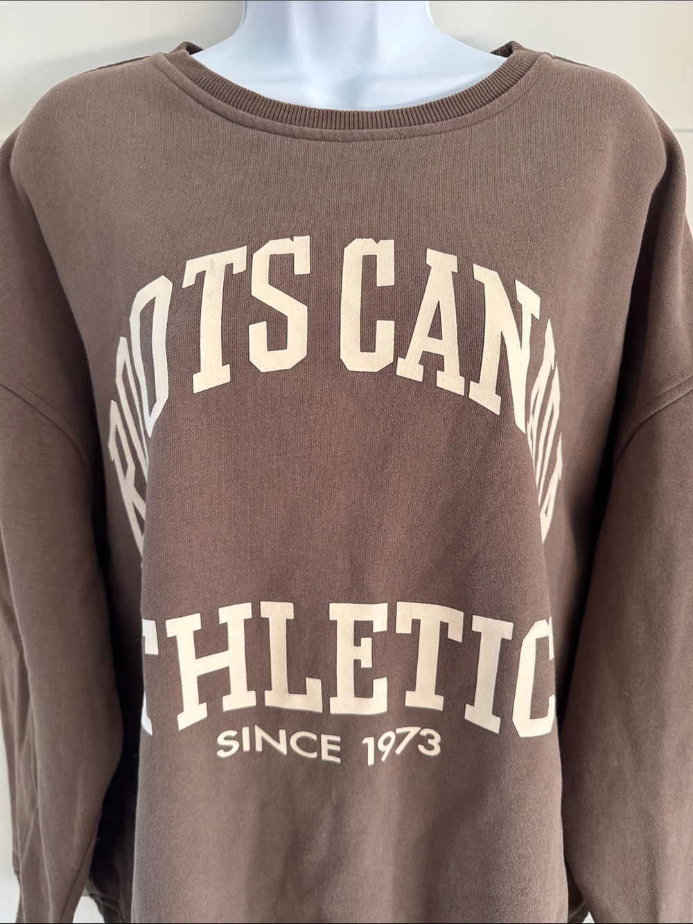 Roots Brown 'Roots Canada Athletics' Crewneck Sweatshirt - Picture 4 of 8